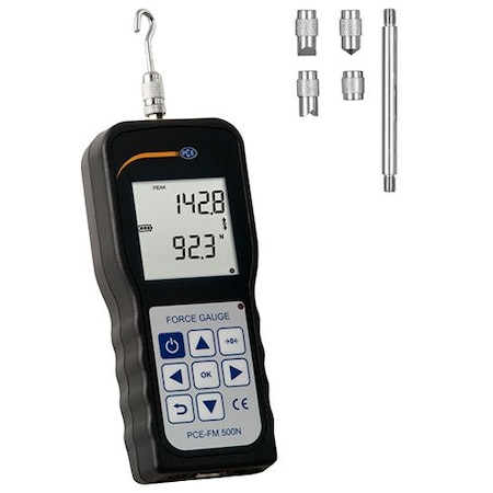 Pce Instruments Digital Force Gauge, 5 to 500 N PCE-FM 500N